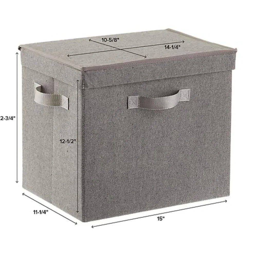 Container Store Fabric Storage Box Farmhouse color - Big